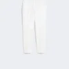 Viscose jersey broek, wit Viscose jersey broek, wit