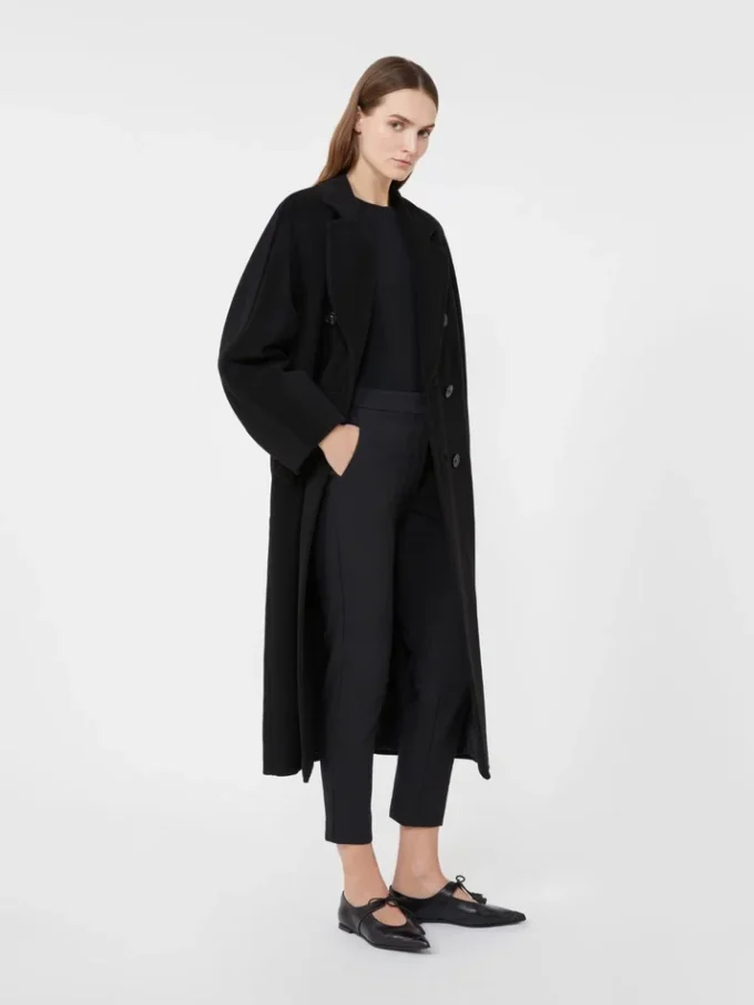 Viscose jersey broek, zwart