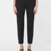 Viscose jersey broek, zwart