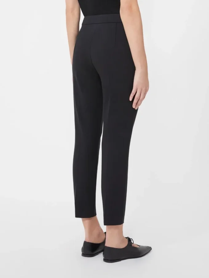 Viscose jersey broek, zwart