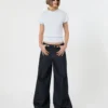 Viscose trui met ribbreisel, lichtblauw Viscose trui met ribbreisel, lichtblauw