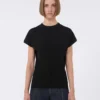 Viscose trui met ribbreisel, zwart Viscose trui met ribbreisel, zwart