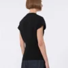 Viscose trui met ribbreisel, zwart Viscose trui met ribbreisel, zwart