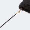 Wanten van alpaca en teddywol, zwart Wanten van alpaca en teddywol, zwart