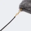Wanten van wol en alpaca teddystof, middengrijs Wanten van wol en alpaca teddystof, middengrijs