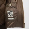 Waterafstotend canvas donsjack met ceintuur, hazelnootbruin Waterafstotend canvas donsjack met ceintuur, hazelnootbruin