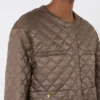 Waterafstotend gewatteerd canvas jack, hazelnootbruin Waterafstotend gewatteerd canvas jack, hazelnootbruin