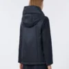 Waterafstotend gewatteerd canvas vest met capuchon, midnightblue Waterafstotend gewatteerd canvas vest met capuchon, midnightblue