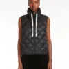 Waterafstotend nylon canvas vest, zwart