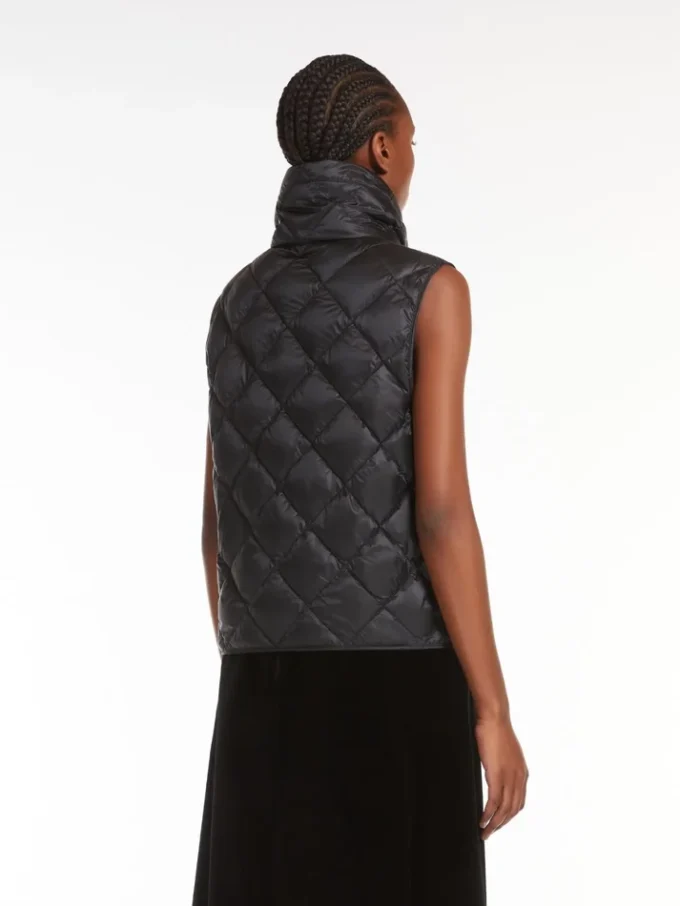 Waterafstotend nylon canvas vest, zwart