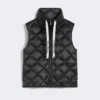 Waterafstotend nylon canvas vest, zwart