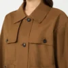 Waterafstotend twill jasje, tabak