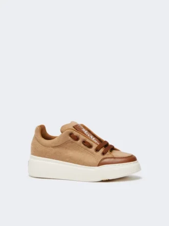Waterafstotende camel sneakers, camel