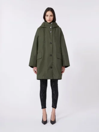 Waterafstotende canvas parka, kaki