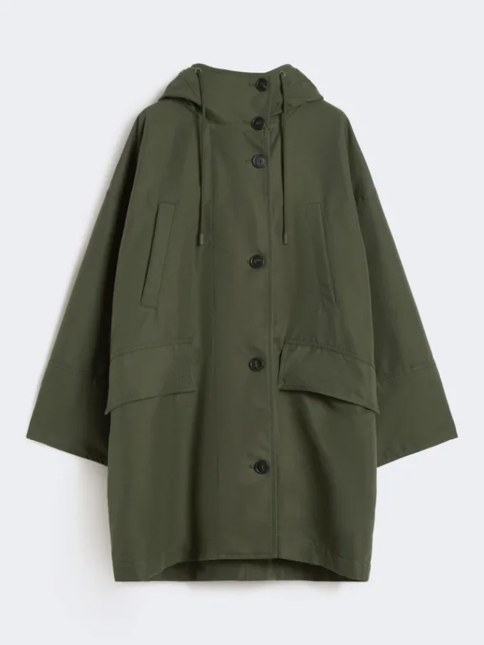 Waterafstotende canvas parka, kaki Waterafstotende canvas parka, kaki