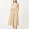 Waterafstotende gabardine jurk, beige Waterafstotende gabardine jurk, beige