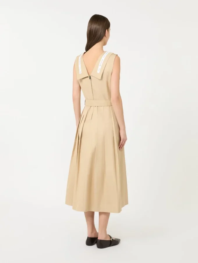 Waterafstotende gabardine jurk, beige Waterafstotende gabardine jurk, beige
