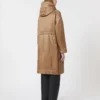 Waterafstotende, gewatteerde parka van canvas, camel Waterafstotende, gewatteerde parka van canvas, camel