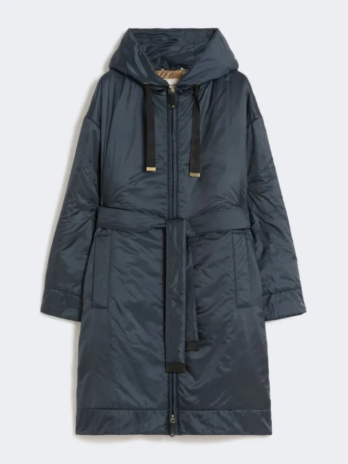 Waterafstotende, gewatteerde parka van canvas, middernachtblauw Waterafstotende, gewatteerde parka van canvas, middernachtblauw