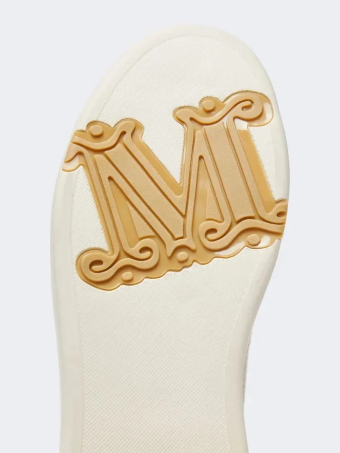 Waterafstotende kasjmier sneakers, beige Waterafstotende kasjmier sneakers, beige