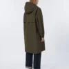 Waterafstotende parka van tafzijde, groen Waterafstotende parka van tafzijde, groen