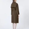 Waterafstotende trenchcoat met riem, twill, chocoladebruin Waterafstotende trenchcoat met riem, twill, chocoladebruin