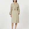 Waterafstotende trenchcoat met riem, zandkleurig Waterafstotende trenchcoat met riem, zandkleurig