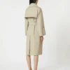 Waterafstotende trenchcoat met riem, zandkleurig Waterafstotende trenchcoat met riem, zandkleurig