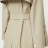 Waterafstotende trenchcoat met riem, zandkleurig Waterafstotende trenchcoat met riem, zandkleurig