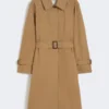 Waterafstotende trenchcoat van katoenmix, bruin Waterafstotende trenchcoat van katoenmix, bruin