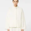 Wollen boxy vest, zijde Wollen boxy vest, zijde