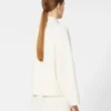 Wollen boxy vest, zijde Wollen boxy vest, zijde