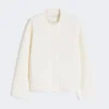 Wollen boxy vest, zijde Wollen boxy vest, zijde
