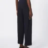Wollen broek met hoge taille, ultramarijn