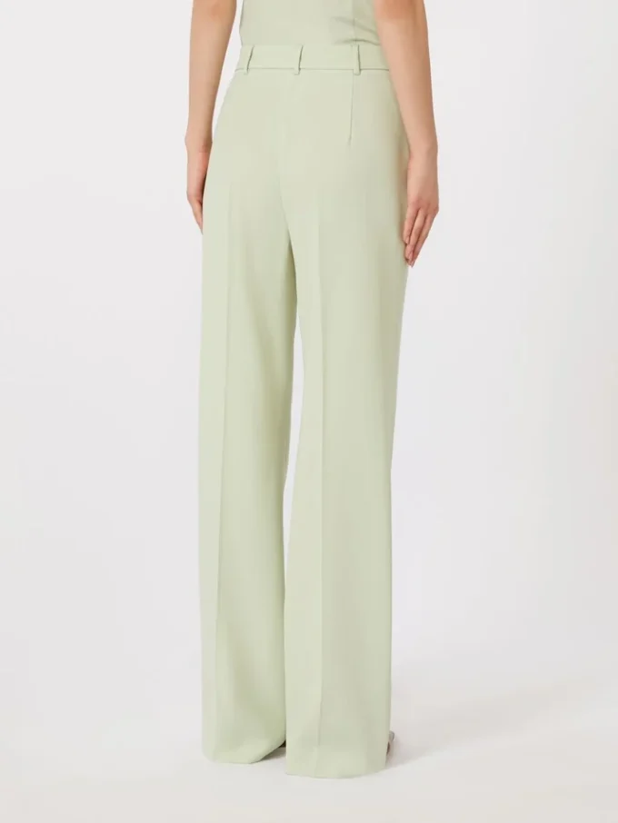 Wollen crêpe broek, groen Wollen crêpe broek, groen