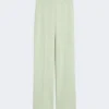 Wollen crêpe broek, groen Wollen crêpe broek, groen