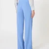 Wollen crêpe broek, lichtblauw Wollen crêpe broek, lichtblauw