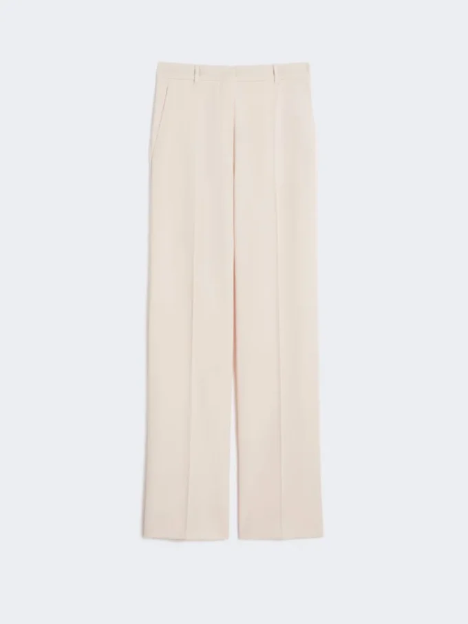 Wollen crêpe broek, roze Wollen crêpe broek, roze