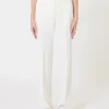Wollen crêpe broek, wit Wollen crêpe broek, wit