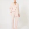 Wollen crêpe vest, roze Wollen crêpe vest, roze