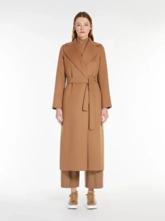 Wollen drap-wikkeljas, camel