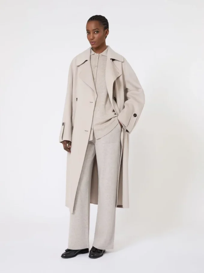 Wollen en kasjmier vest, beige Wollen en kasjmier vest, beige