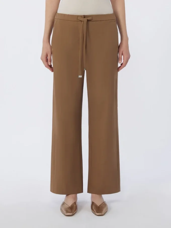 Wollen gabardine broek, camel Wollen gabardine broek, camel