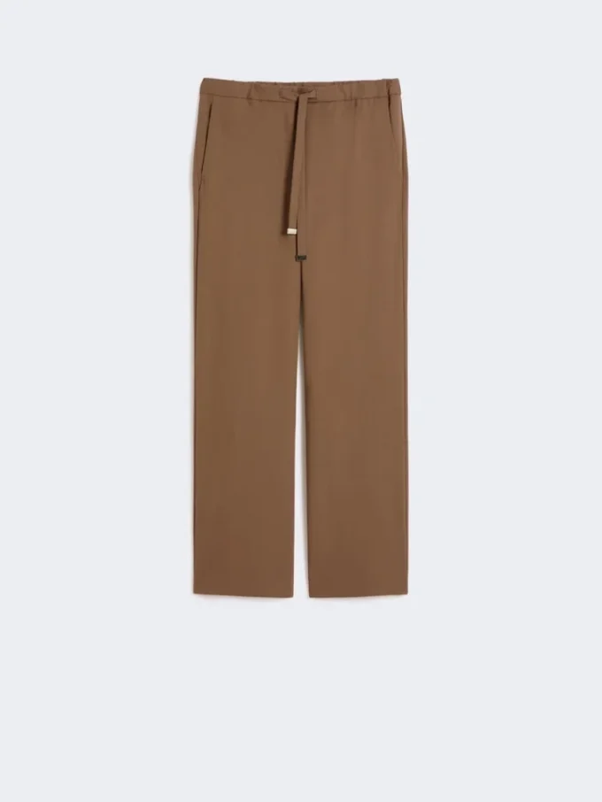 Wollen gabardine broek, camel Wollen gabardine broek, camel