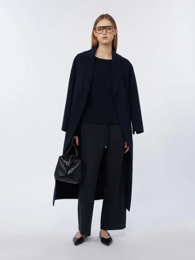 Wollen gabardine broek, ultramarijn Wollen gabardine broek, ultramarijn