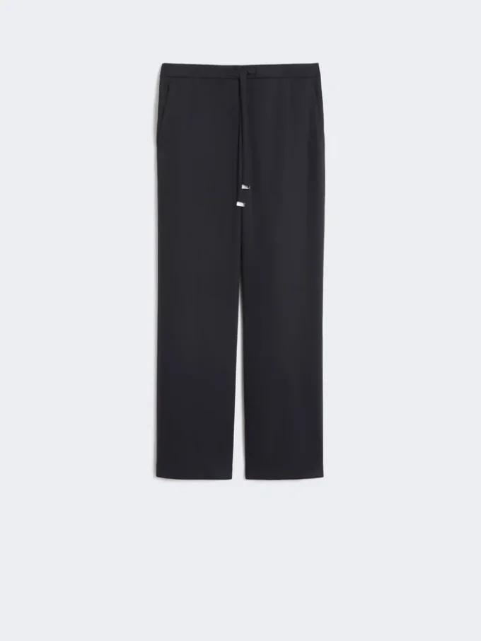 Wollen gabardine broek, ultramarijn Wollen gabardine broek, ultramarijn