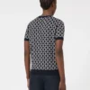 Wollen jacquard trui, ultramarijn Wollen jacquard trui, ultramarijn