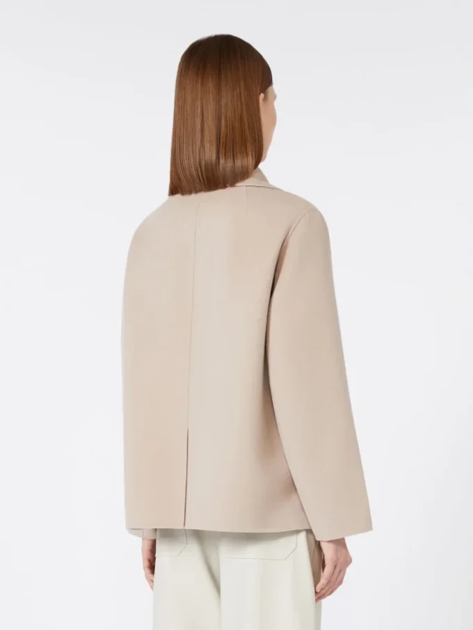 Wollen jasje van broadcloth, beige-roze Wollen jasje van broadcloth, beige-roze