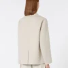 Wollen jasje van broadcloth, zandkleur Wollen jasje van broadcloth, zandkleur