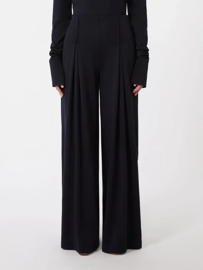 Wollen jersey broek, ultramarijn Wollen jersey broek, ultramarijn